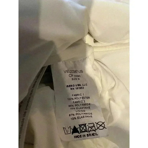 PatBO Hi-Low Maxi Dress M White Floral Ruffle V-Neck Sleeveless wedding guest - Picture 9 of 9